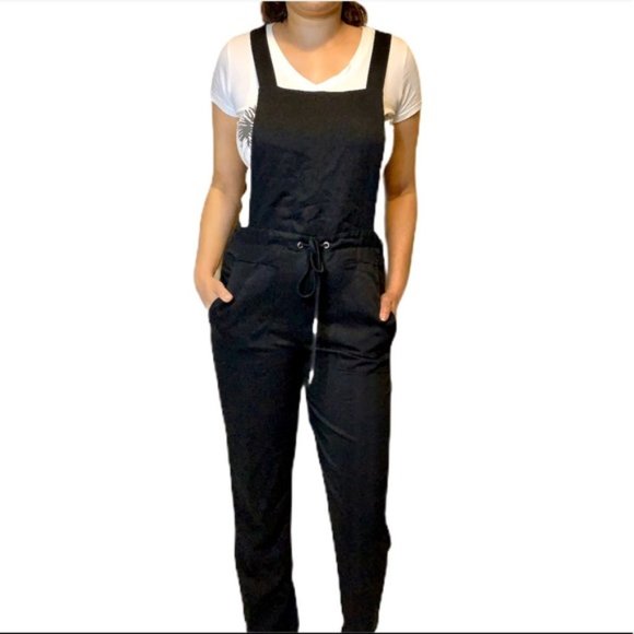 a.c.e. Black Jumper Overalls